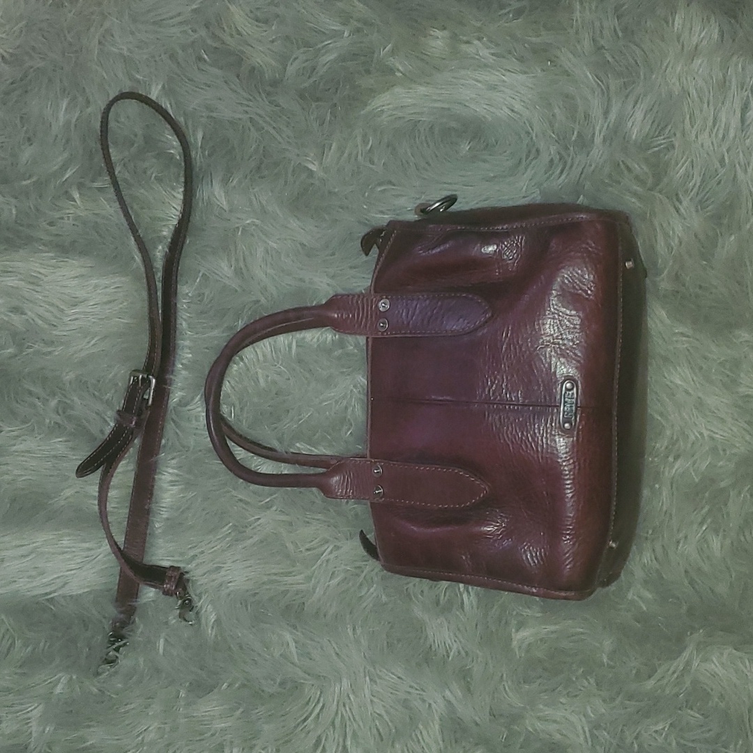 Frye Burgundy Leather With Duster